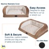 Serta Orthopedic Quilted Couch Dog Bed for Pets – Desert