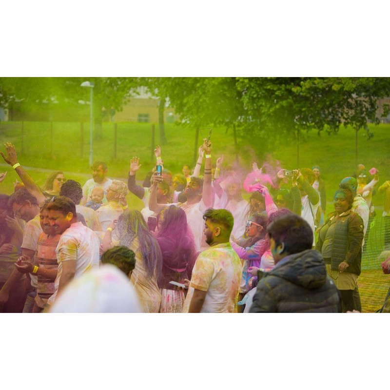 6 X100gms Holi Coloured Powder for Colour Run, Gender Reveal