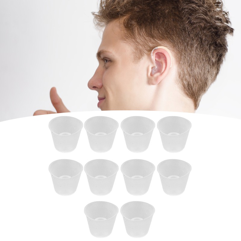 10pcs Replacement Earbud Silicone Cone Shaped Earbud Tips Set for