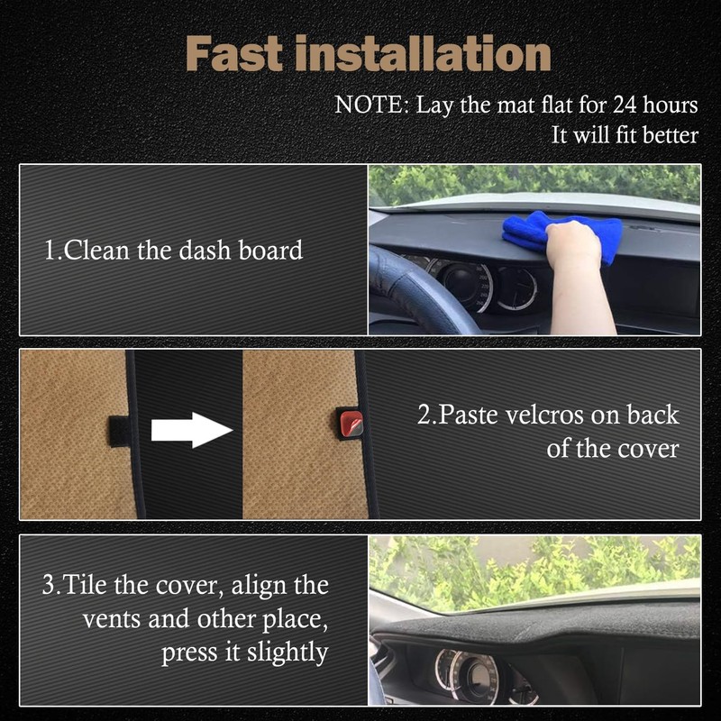 KEYOOG Dashboard Cover Dash Mat Fit for Vo-lkswagen Beetle 2010-1998