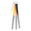 3pcs Nut File Tapered Cutting Edge Comfortable Handle Double Sided