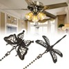 Micro Traders 4PCS Ceiling Fan Pull Chain Set 30cm Lamp