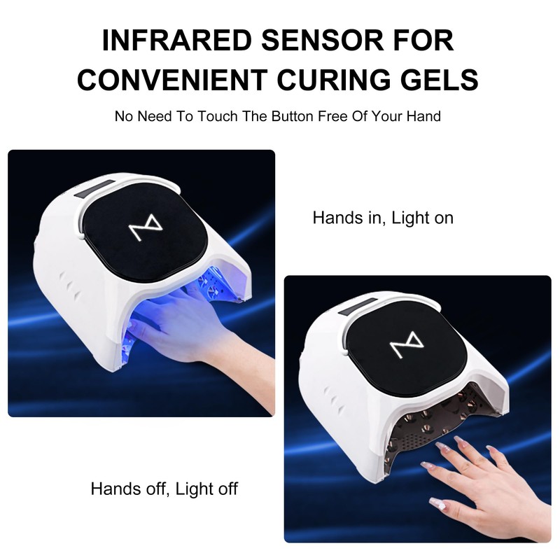 M Professional Hybrid 86W Wireless Rechargeable UV LED Nail Curing