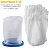 Pool Vacuum Cleaner Reusable Filter Bag with 10-Pack Ultrafine Mesh
