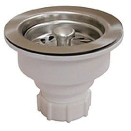 Plumbest B02-401 Decorative Basket Strainer, Brushed Stainless