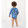 DREAMHALO Baby Boys Long Sleeve Bodysuit-Viscose Made from Bamboo, Side-Snap