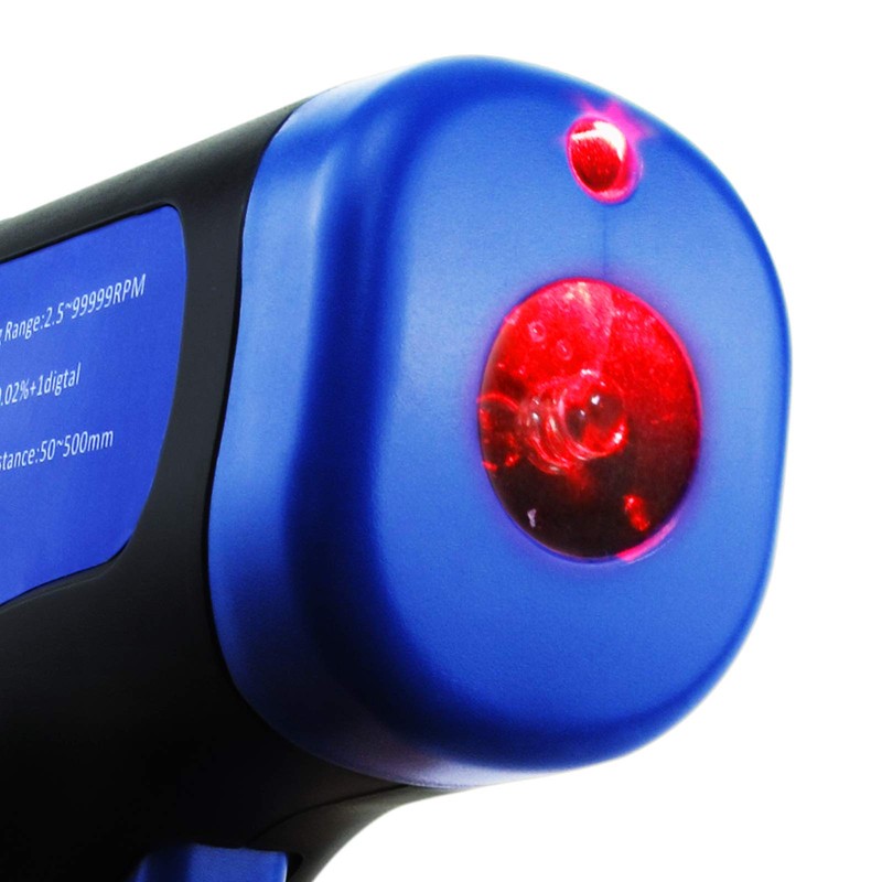 2.5-99999RPM Digital Laser Tachometer MAX/MIN Data Hold Function