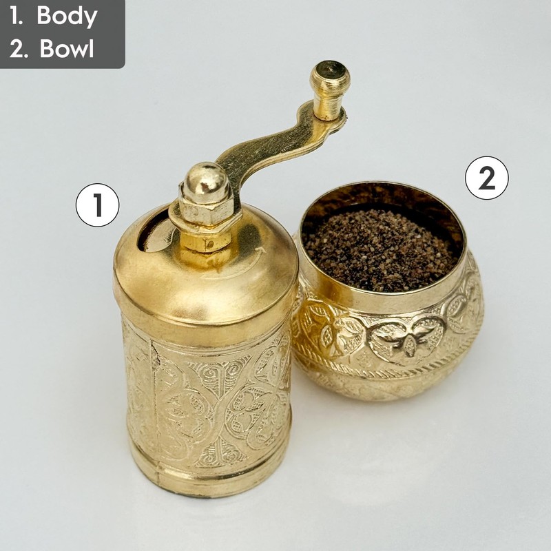 Glios Pepper Hand Mill-Grinder 11 cm-4.3 inch (Yellow)