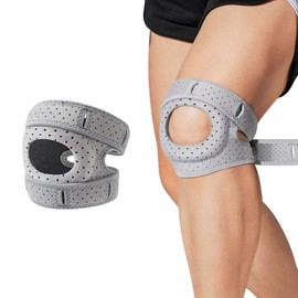 Mzzsveuy Wellknee Knee Brace, Sports Knee Pads Flexible Comfortable Anti Slip Protection Support Sleeve for Soccer Basketball Baseball Climbing Biking