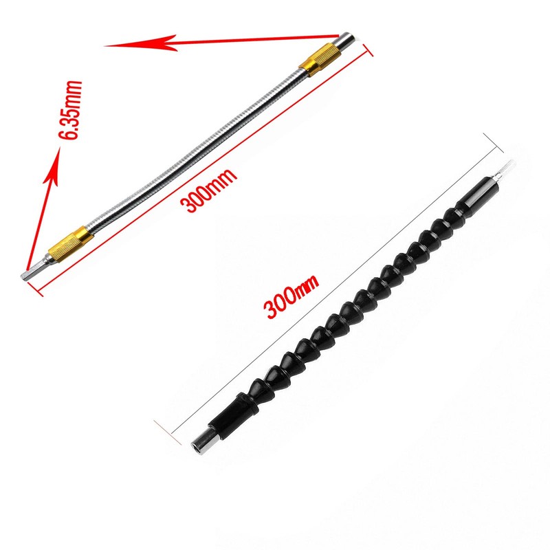 5pcs Flexible Shaft Extension Bits, High Carbon Steel Flexible Drill