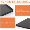GCGOODS Drip Tray Compatible with Midea Cube Dehumidifier, Silicone Mat