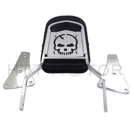 XKMT-Skull Backrest Sissy Bar Compatible With Kawasaki Vulcan 1500 Classic All Years 1986-2013 [B07C1J4LV9]