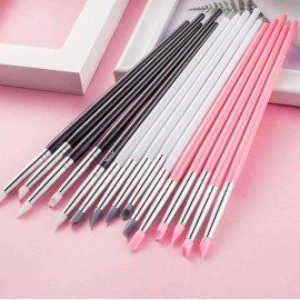 Mouyic Pinceles Punta De Silicon Para Esculpir Uñas O Manualidades