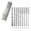HPMAISON SDS Plus Rotary Hammer Drill Bit Set, 5PCS Cross