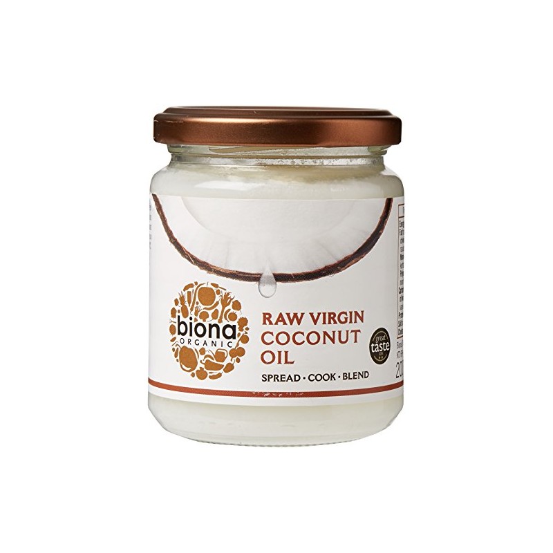 Biona Organic Raw Virgin Coconut Oil, 200g