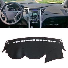 GXARTS Car Dashboard Dash Covers Leather Pretector Cover Mat for Hyundai Sonata 2011 2012 2013 2014