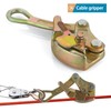 Sanbege 2T Wire Grip, Cable Gripper Puller, Steel Rope Jaw