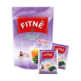 FITNE Black Currant Herbal Green Tea Fruity Garcinia Senna Infusion Gentle Detox Cleansing High Antioxidant Wellness Tea No Calories, 15 Tea Bags