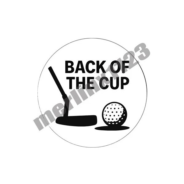 No Brand Back Of The Cup Swing Thought Novelty Golf