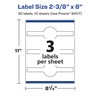 Avery Durable Waterproof Wraparound Band Labels, Sure Feed Technology, 2-3/8"
