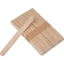VBS Wooden Mouth Depressor, Craft Sticks, XXL, 15 x 1.6 cm, Set of 50, Thickness 1.5 mm for Applying Wax or Ointments