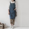 Very Belly Apron Denim Jeans, Women's, Unisex, H-Type, blue (light)