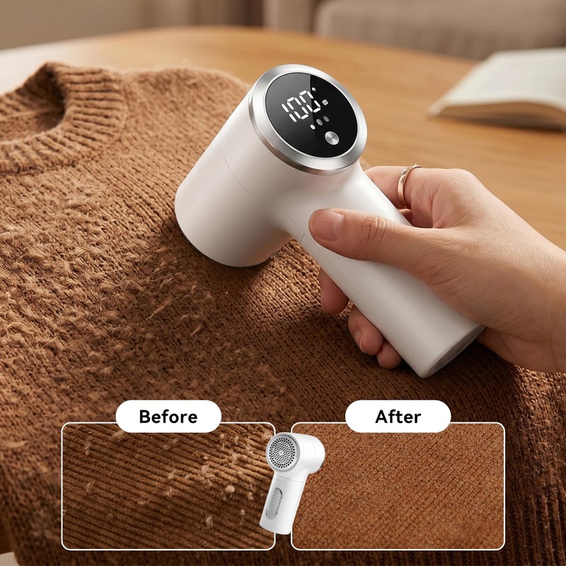 Mindu Fabric Shaver for Clothes with Digital LED Display and