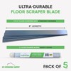 8" Replacement Floor Scraper Blades 5 -Pack - Angled Demolition