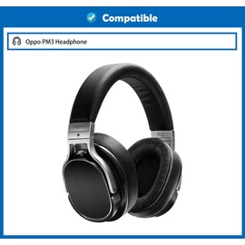 DowiTech Professional Replacement Earpads Cushion Compatible with Oppo PM-3 PM3 PM 3 Headphone Ear pads with Skin-Friendly Leather and Memory Foam