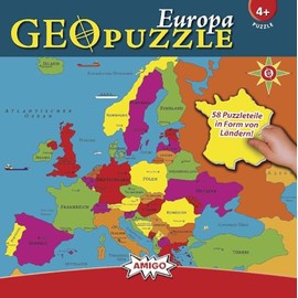 Amigo 00380 – Geopuzzle Europe (58 Pieces)