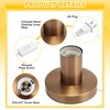 Tuanse 2 Pcs Polished Metal Desktop Lamp Base E26 E27