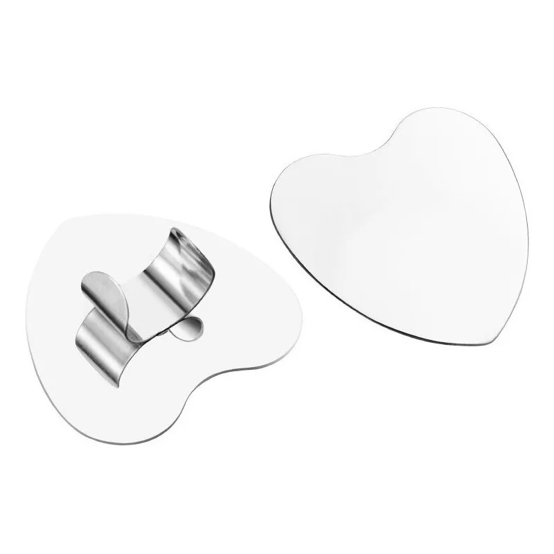 DFS Beauty Paleta Anillo Acero Inoxidable Mezcla Maquillaje_ Corazón