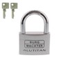 burg-wächter 9.5 MMシャックル、2キー、Padlockアルミニウムチタン770 60 SB