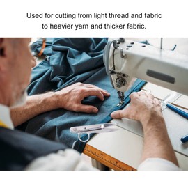 Sewing Scissors, V-Shaped Stainless Steel Sewing Scissors, Thread Cutter, Fabric Embroidery Scissors for Dressmaker, Dressmaker