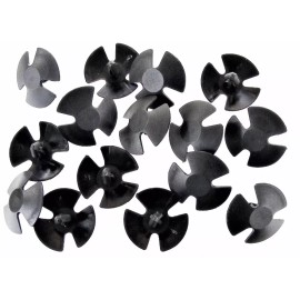 Online Auto Supply Jeep Hood Insulation Pad Retainer Clips- Fits 1/4" Hole- 1-3/16" Dia- 15pcs #093