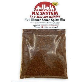 Olneyville N.Y. System Hot Wiener Sauce Spice Mix, packet makes (3) 1 lb servings!