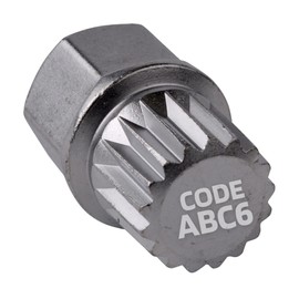 SW-Stahl 02382L-19 Rim Lock Adapter ABC6 I Suitable for VW I Release Rim Locks I Wheel Lock Rim Lock Disassembly Tool I Rim Lock Extractor I Rim Lock Key