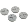 TayMac CP4100S Metallic Closure Plug Weatherproof Accessories, 1-Inch Per Polybag, Gray