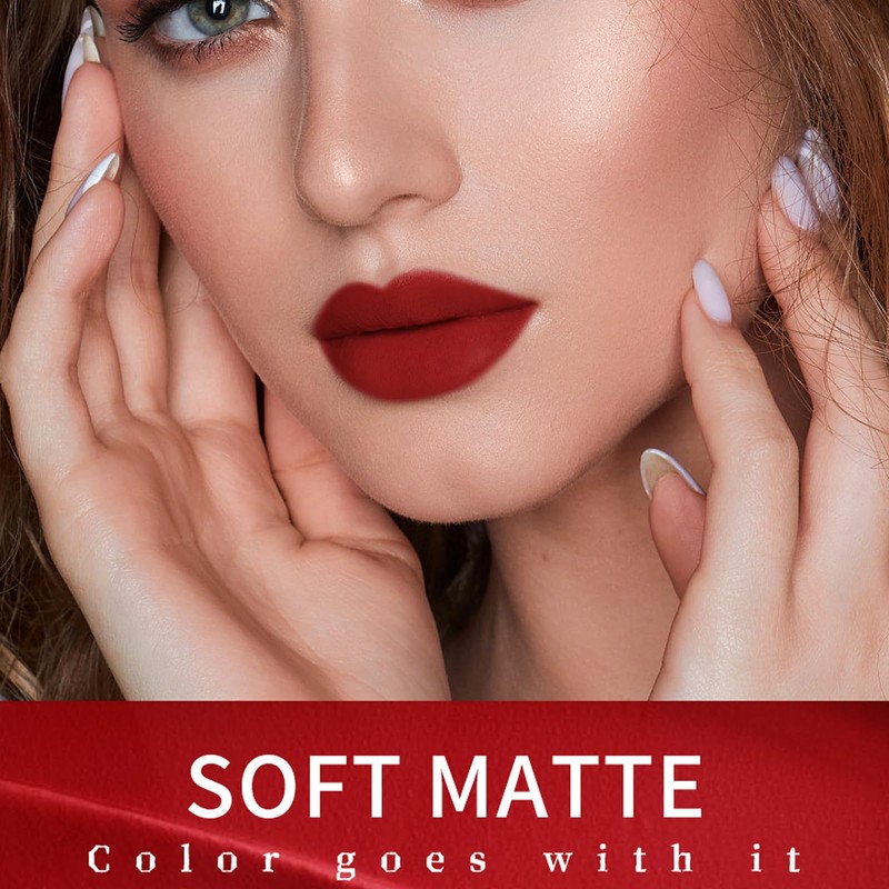 HWSHQY OO Dual Ended Lip Makeup,2-in-1 Matte Liquid Lipstick Lip