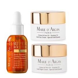 Marie d'Argan Kits Faciales Cremas Oro + Sérum Vitamina C Nanoencapsulada al 10% Super Booster