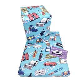 1980's Wrapping Paper 5 sheet multi pack, 40th Birthday Gift For Man, Woman,40th Birthday, 40th Wrapping Paper, 50th Retro Wrapping Paper, Retro 80's wrap 80s wrap(Icons of the 80s)