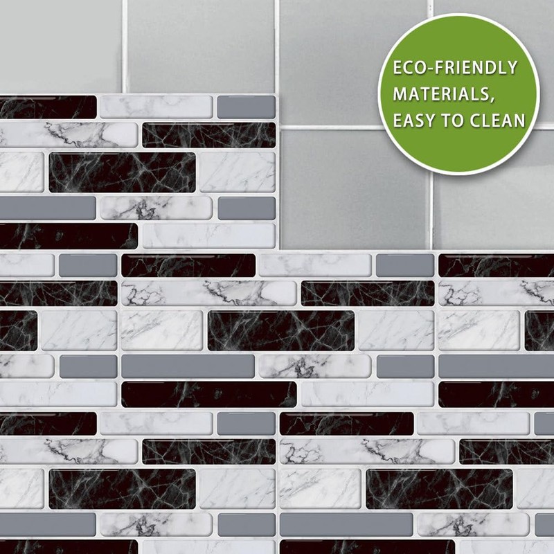 9 Unids Autoadhesivo Azulejo de La Pared Mosaico Pegatinas de