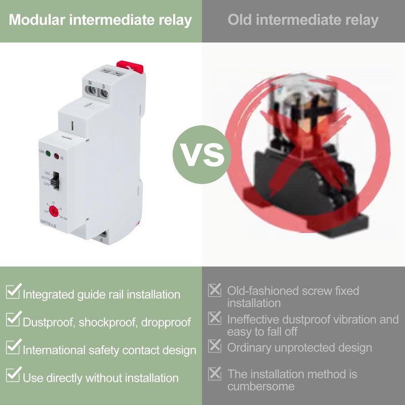Stair Light Timer Switch, Mechanical Electronic Relay Timer, GEYA GRT8