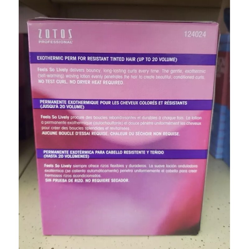 Zotos Feels So Lively Tinted Alkaline Perm