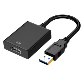 KUPOISHE USB to HDMI Adapter for Monitor Windows 11/10 / 8, HDMI USB Converter for Laptop Mac MacBook pro, USB 3.0 USB 2.0 HDMI Cable Multiple Monitors for Desktop PC TV