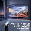 Mini Projector, 1080P Full HD 8000LM Portable Movie Projector, 270°