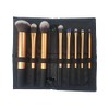 METREY Soft Synthetic Bristles Makeup Brushes - Bronze, Pack of