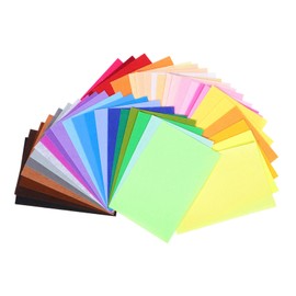 Operitacx 40pcs Felt Craft Sheets Bright Colors Soft Non Woven Felt Fabric Squares for School Art Projects DIY Decorations Homeschooling Educational Kits