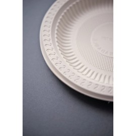 EcoSouLife Cornstarch Plates, 7", 20 Ct Biodegradable  & Compostable