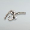 Infinity Decor Twisted Lever Door Handles on Rose - Latch